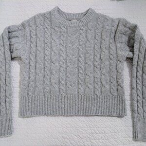 Cropped Grey Sweater